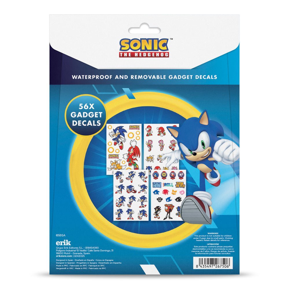Sonic Klistremerker 56-pk - Supernerds