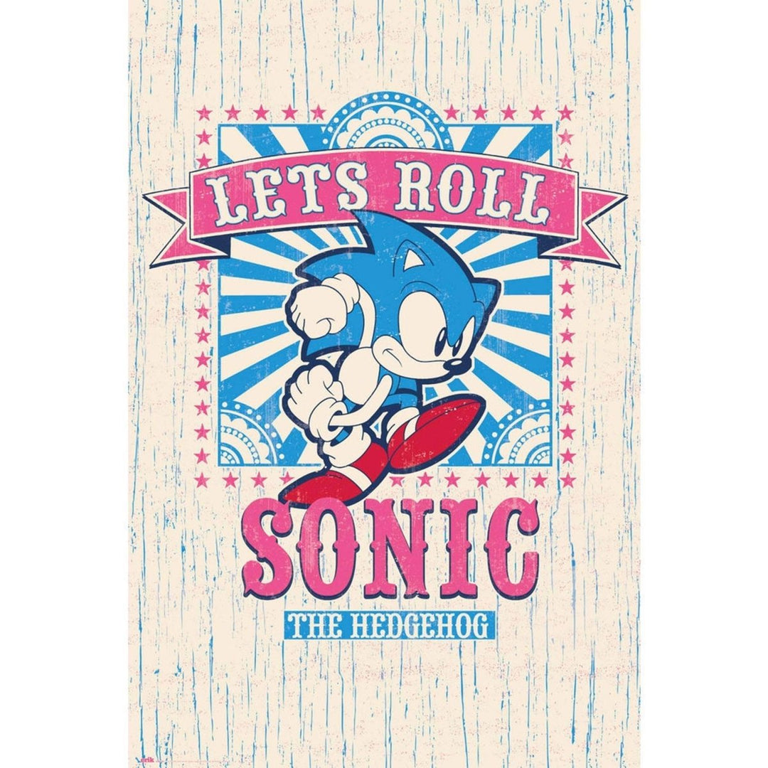Sonic Plakat Let's Roll - Supernerds