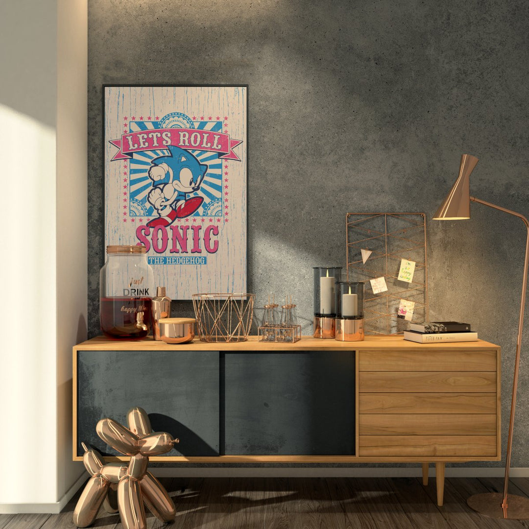 Sonic Plakat Let's Roll - Supernerds