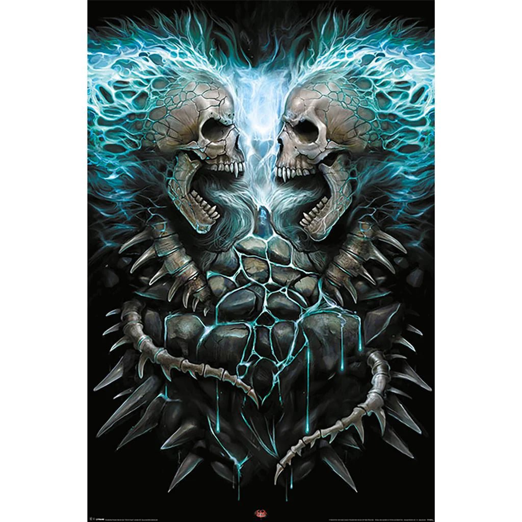 Spiral Plakat Flaming Spine - Supernerds