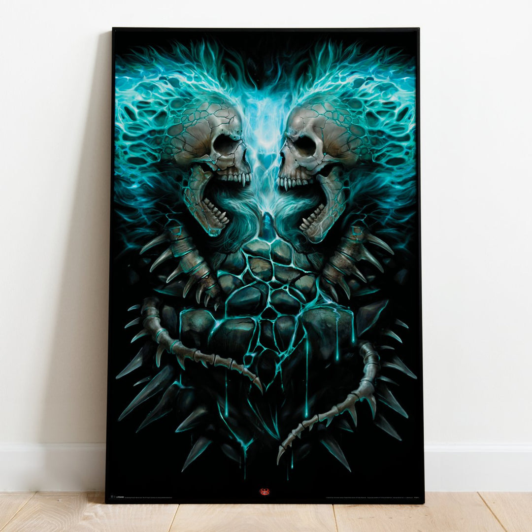 Spiral Plakat Flaming Spine - Supernerds