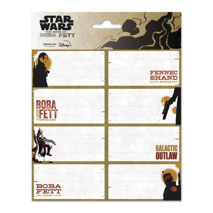 Star Wars The Book of Boba Fett Etiketter Selvklebende - Supernerds