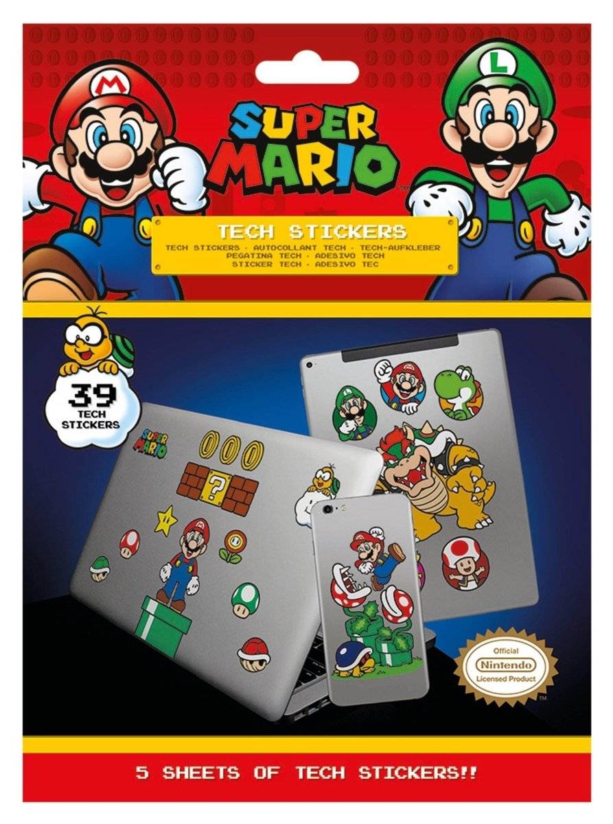 Super Mario Klistremerker - Supernerds