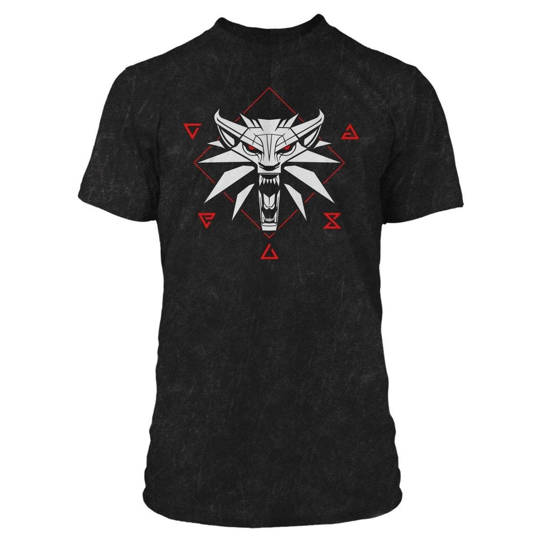 The Witcher T-skjorte Wolf Signs - Supernerds