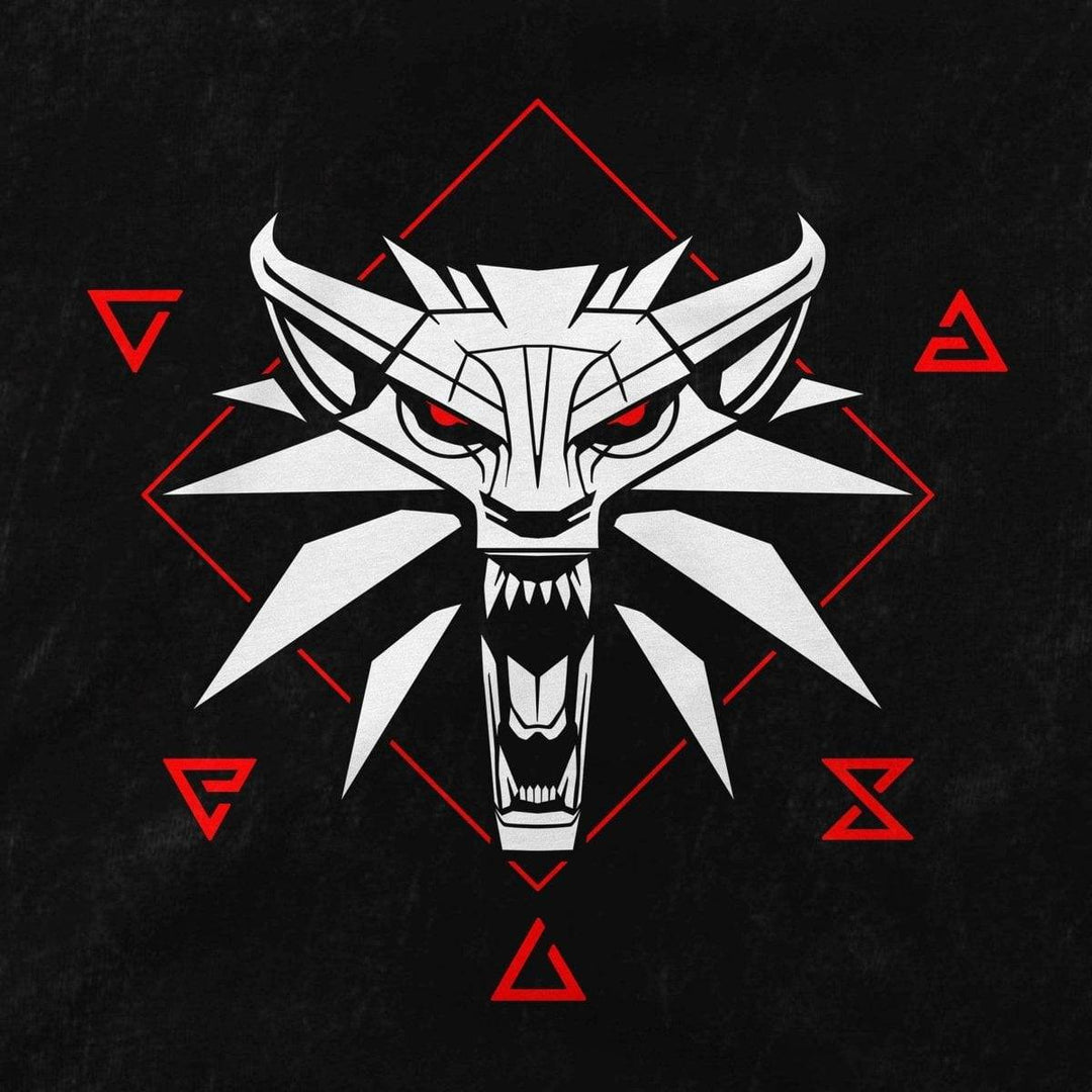 The Witcher T-skjorte Wolf Signs - Supernerds